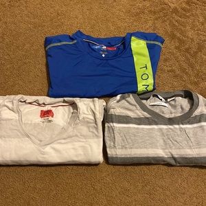 3 shirts AlFANI,CALVIN KLEIN,TOMMY HILFIGER mens t shirts